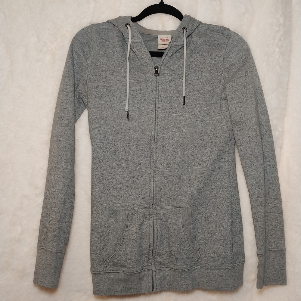 Gray Zip-Up Hoodie